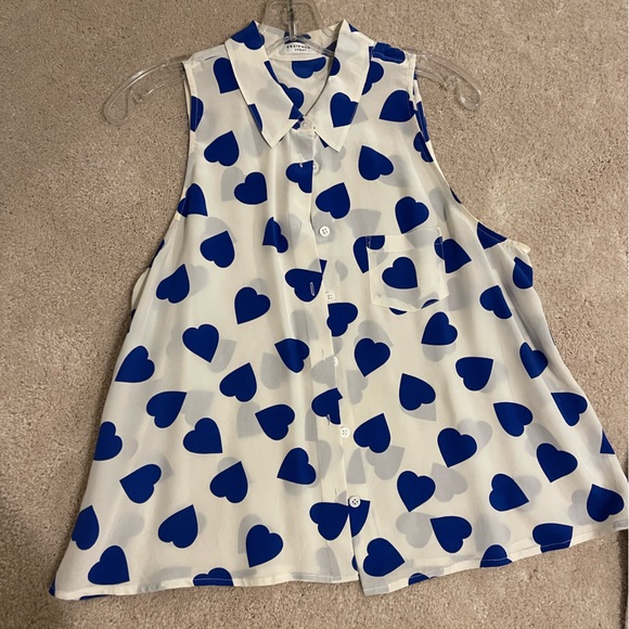 Equipment Collared Tank with Hearts - Picture 1 of 5